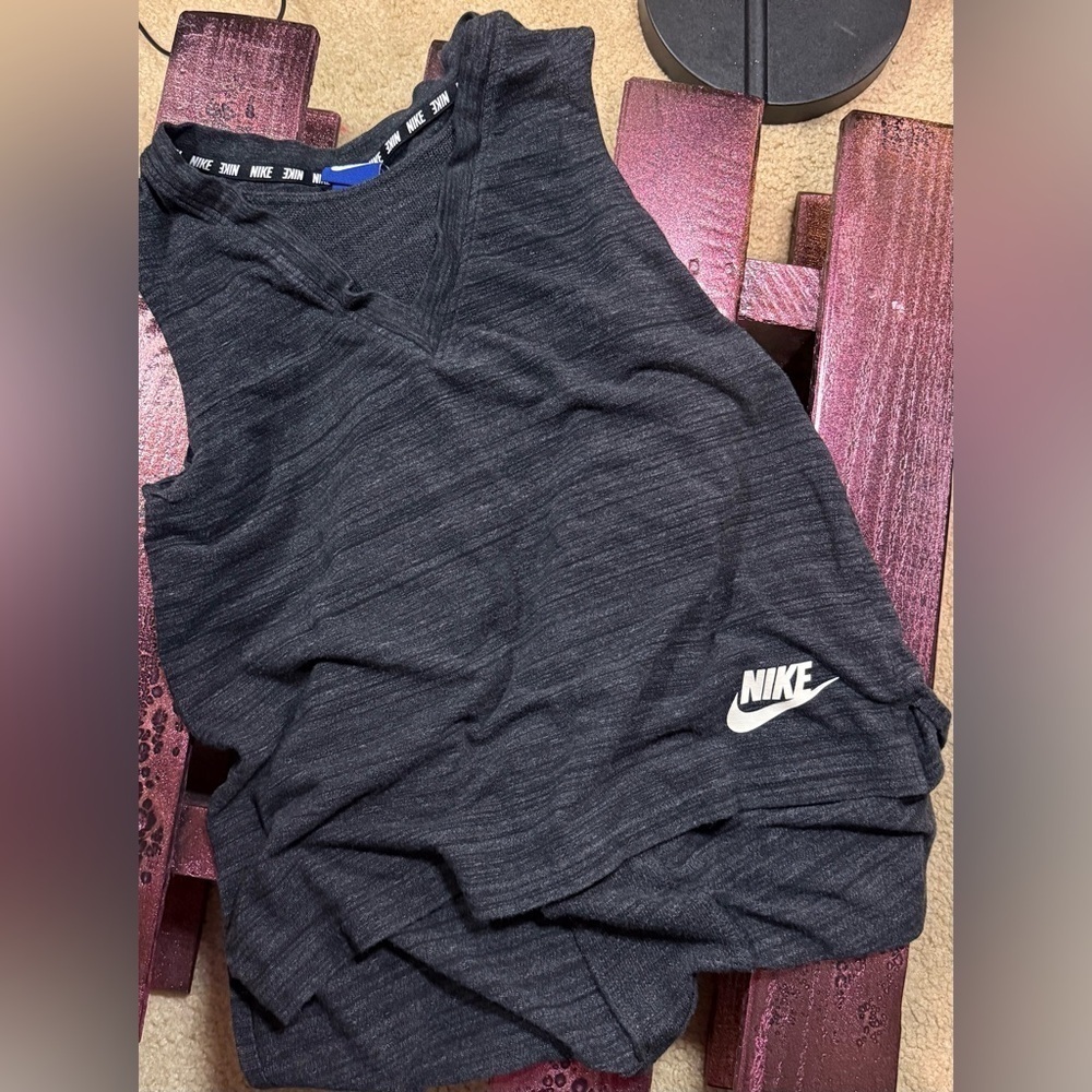 Nike Black Textured Sweater